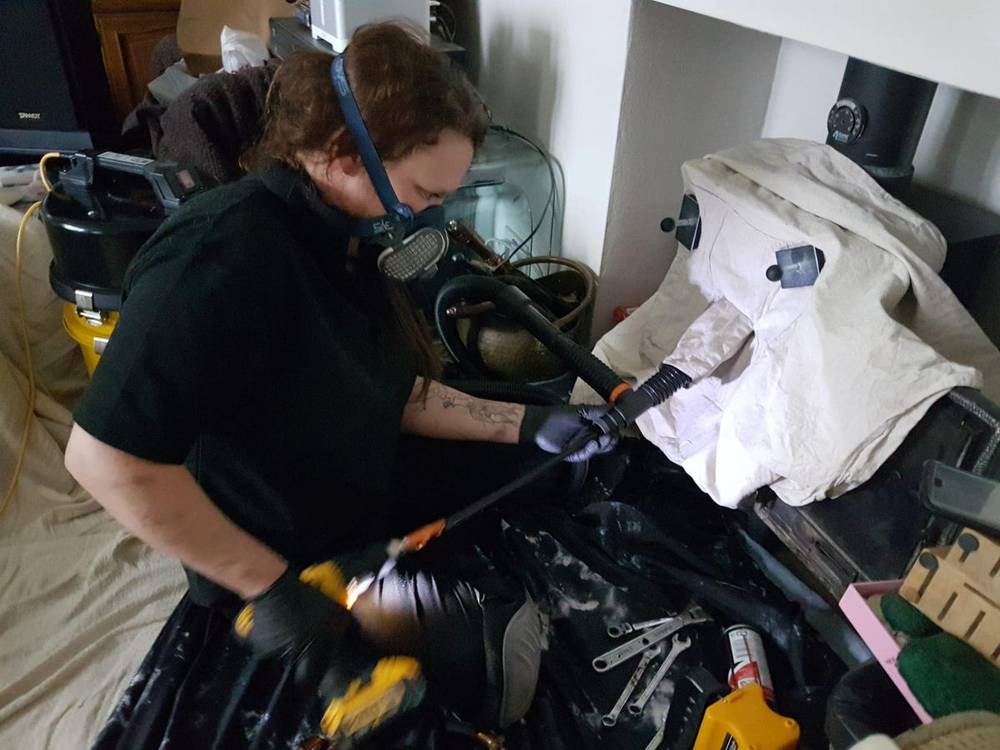 Lindsey Moss on a recent chimney sweep in North Devon — photo 19 of 20