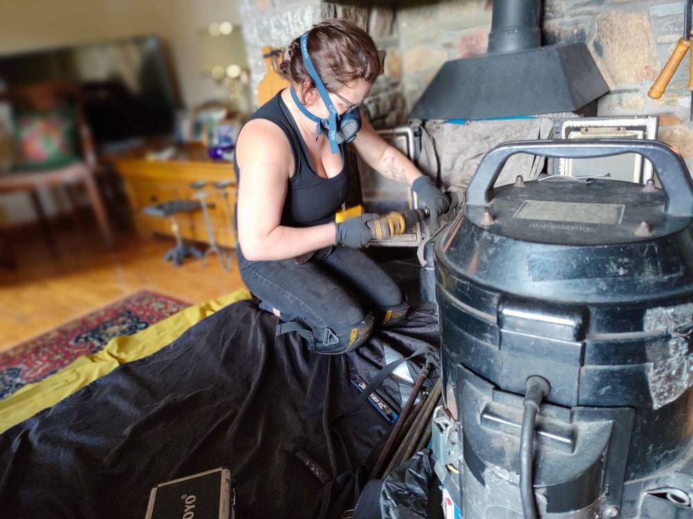Lindsey Moss on a recent chimney sweep in North Devon — photo 20 of 20